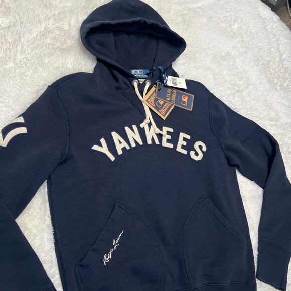 POLO RALPH LAUREN NEW YORK YANKEES HOODIE SIZE SMALL - Picture 2 of 5